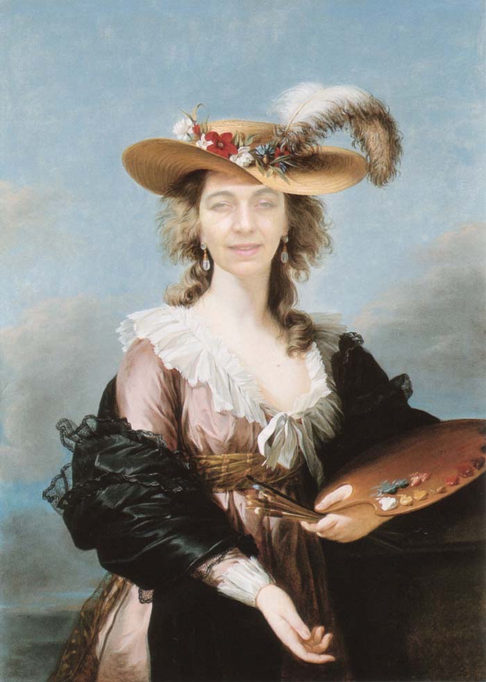 Jacky as  Self-Portrait in a Straw Hat