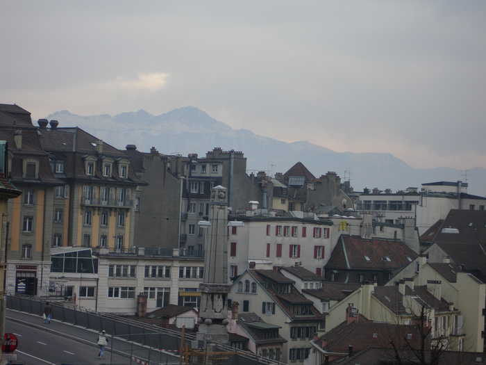 Lausanne, Drwarfed By Mountains