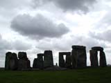 Stonehenge under dark and bright sky (60 kbytes) - Click to enlarge