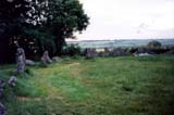 Rollright Stones and tent (50 kbytes) - Click to enlarge