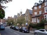 Hampstead shops and apartments (85 kbytes) - Click to enlarge
